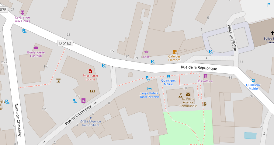 Capture d’écran OSM